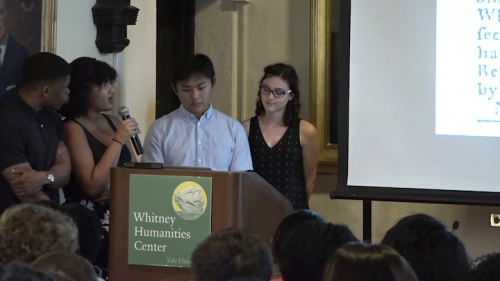 Students present this digital humanities project