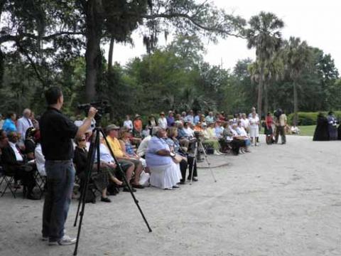 Dedication of the Charleston Memorial Day Site photo of people