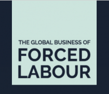 Logo for the Global Buisness of Forced Labour Website